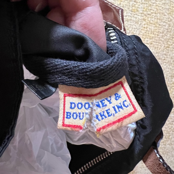 Dooney & Burke Nylon small tote bag in black - Picture 7 of 12